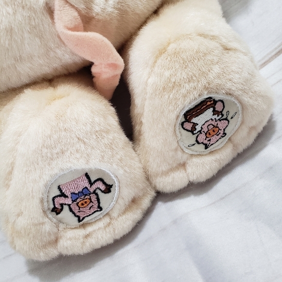 Vintage This Little Piggy Pink Pig Talking Plush 14 Inch Stuffed Animal 1998 - Picture 5 of 8